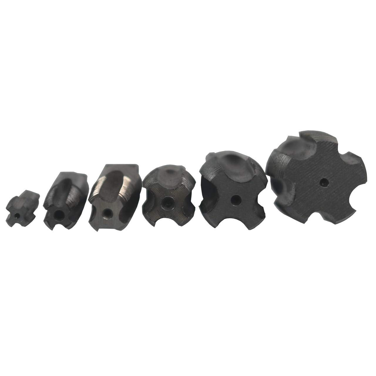 Drill America DWTHS1/4-1-1/4SET 6 Piece NPT Pipe Tap Set in Wooden Case (1/4 ", 3/8 ", 1/2 ", 3/4 ", 1 " and 1-1/4 "), High Speed Steel, DWT Series,Small