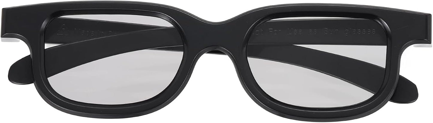3D 3D MECCANIXITY Polarized Viewing Glasses, Passive Circular Glasses for Anaglyph Movie Cinema Game TV Photo Projector