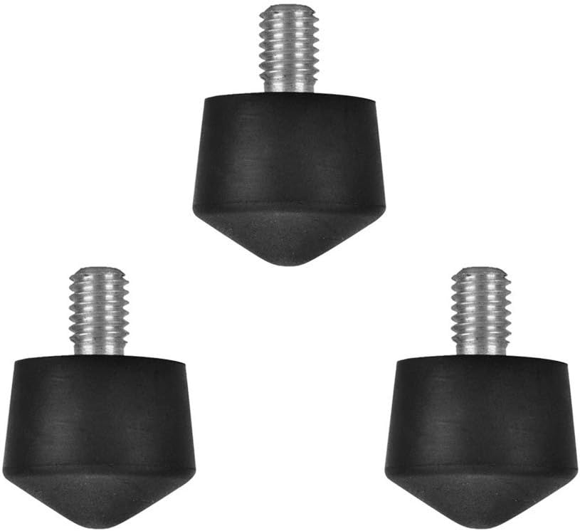 Foto&Tech 3/8" 3/8"-16 30mm 40mm (3 Universal Anti-Slip Rubber Foot Spike Compatible with Andoer Benro Gitzo Induro