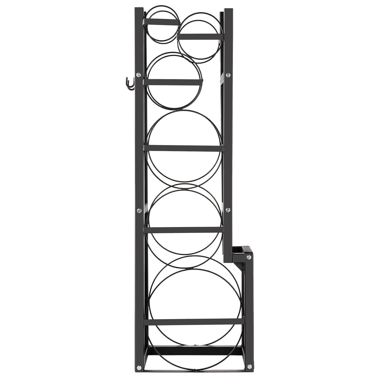 Garvee Refrigerant Tank Rack, 6-Tier Steel Freon Tank Holder for 1x50Lbs and 2x30lbs Cylinders, Heavy Duty Gas Bottle Storage Shelving for Work Van & Shop, Fits Oxygen Nitrogen Gases, 15" x 12" x 48"
