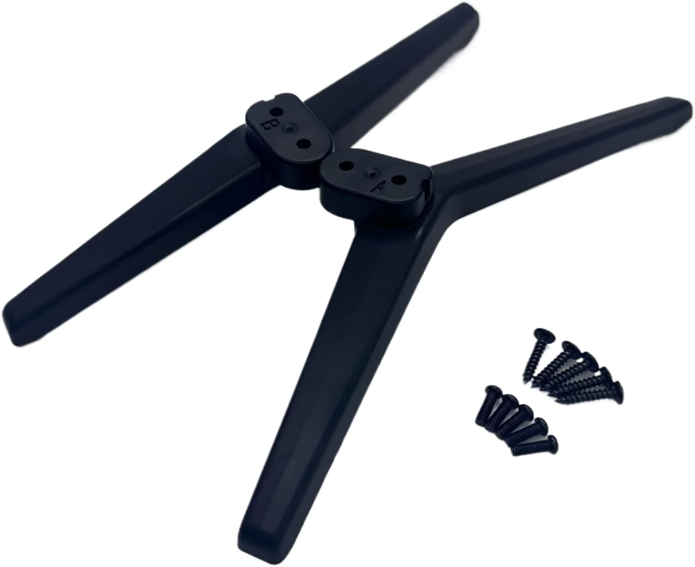 Dranvosk Set 52.49 72.18 Inch Inch Universal TV Stand Legs Replacement Feet and Mount Base with Screw for to Smart TVs