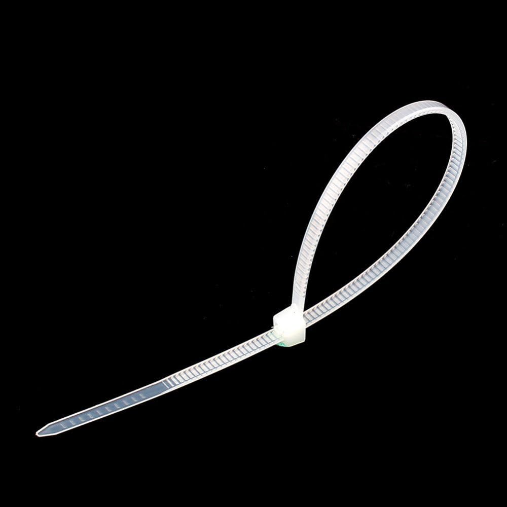 Star 8 inches 30 lb Ties,100 (2.5mm200mm Test Heavy Duty Nylon Cable PCS Zip Ties White)