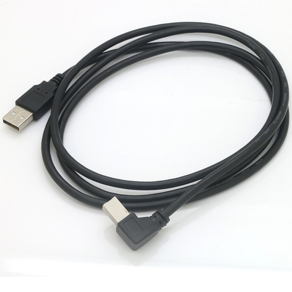 Tivid 59" 2.0 90 4.9 USB High Speed Right Angle Printer/Scanner Cable - Degree USB A Male to B Male - Feet