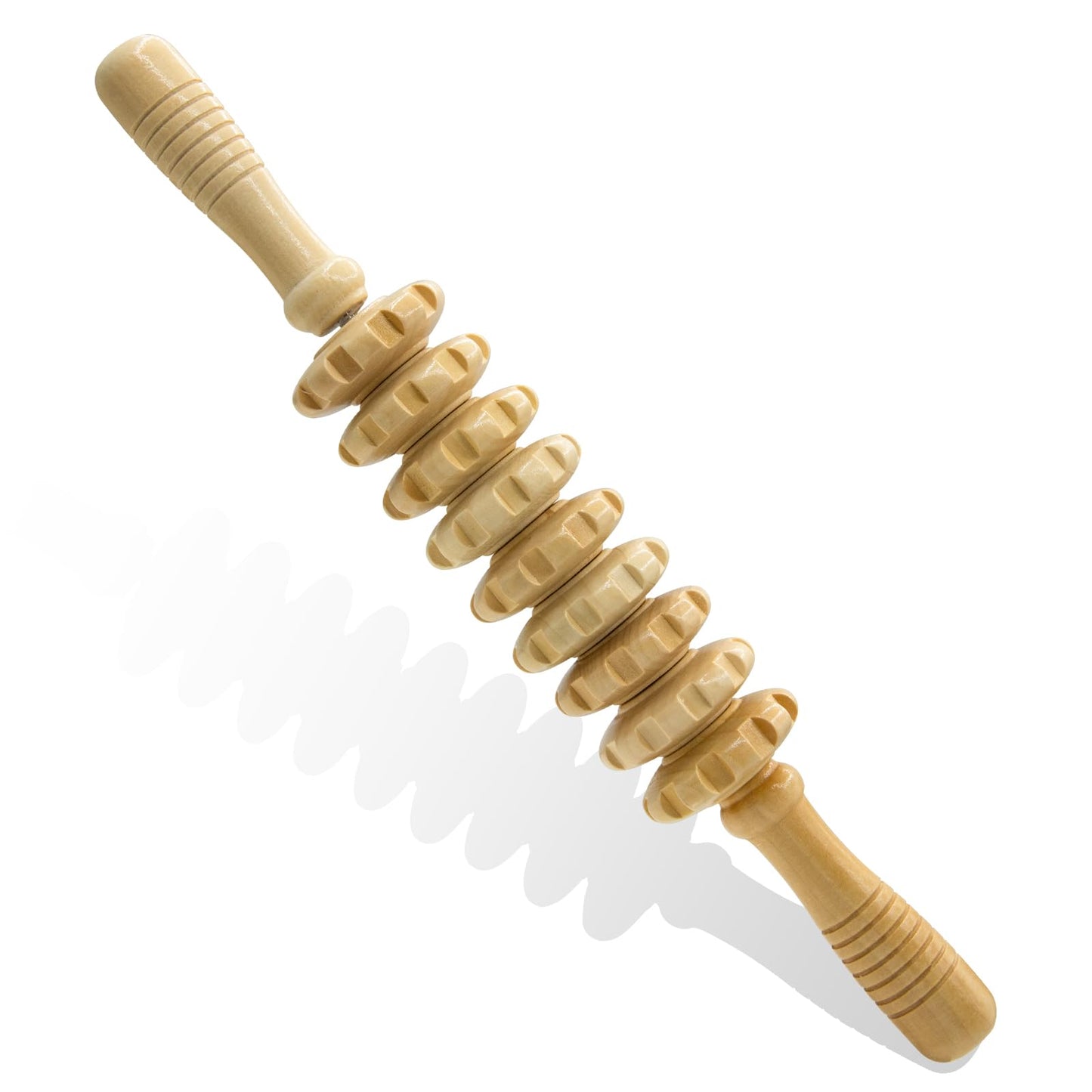 Wood Therapy Massage Tools for Body Sculpting & Cellulite Reduction – Manual Lymphatic Drainage Massager Roller Stick for Smooth Skin & Firming