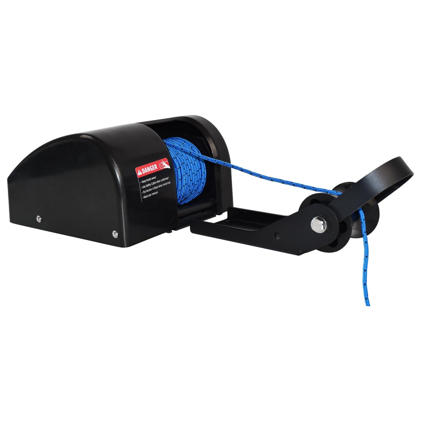Cygrd Electric Anchor Winch, 25 LBS Marine Windlass, 12V with Remote Control, 100ft Rope, Easy to Operate, Black