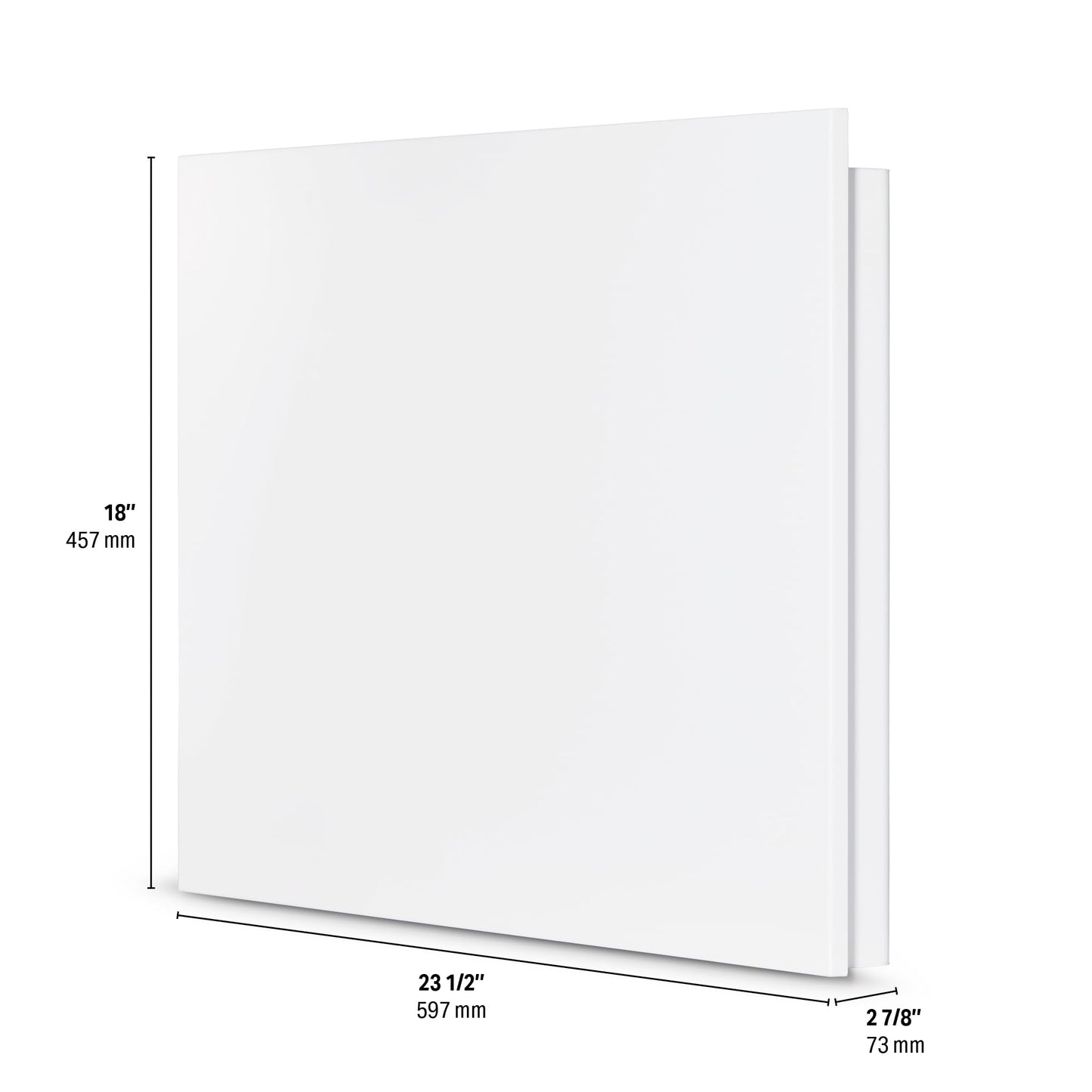 Stelpro Mirage High-End Wall Convector Heater – 1000W / 240V (750W / 208V) – 23 1/2″ W × 18″ H – Ultra-Quiet Fast Heating – Discreet and Elegant – Built-In Electronic Thermostat (AMIR1002W)– White