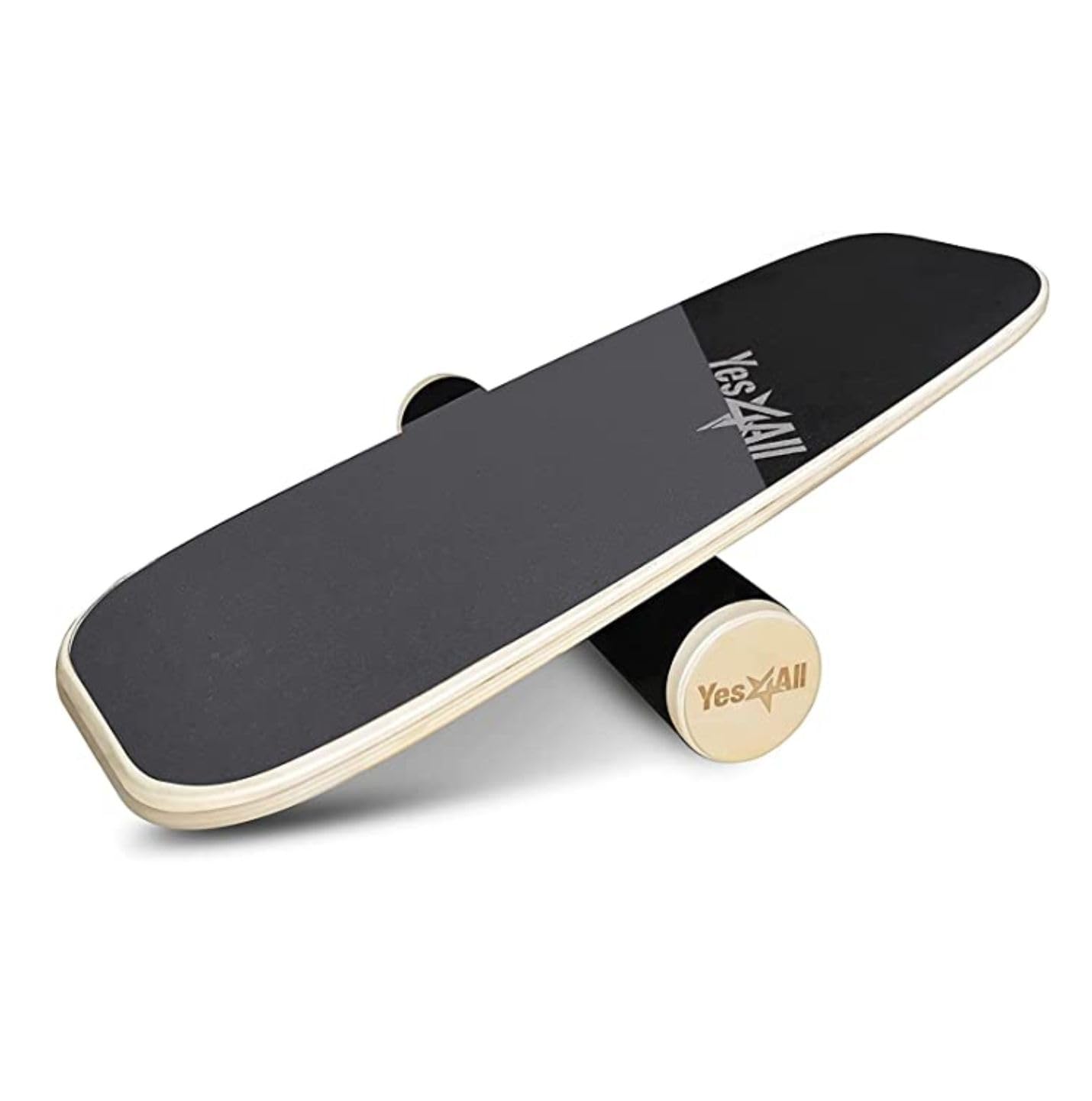 Yes4All Balance Board, Surf Balance Board Trainer For Adults With Adjustable Stoppers, Improve Balance, Agility & Core Strength