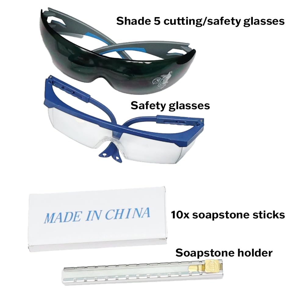 Blue Demon Welding School Kit, Essential PPE and Tools to Get You Started Welding, Comes with a Spartan 2.0 Auto Darkening Helmet, Gamechanger Heavy D’s Gloves (Large)