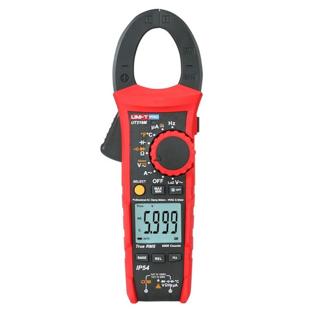 UNI-T UT219M Professional Digital Pliers Gauge Portable Digital Pliers Meter True RMS IP54 Waterproof Voltage Current Measure