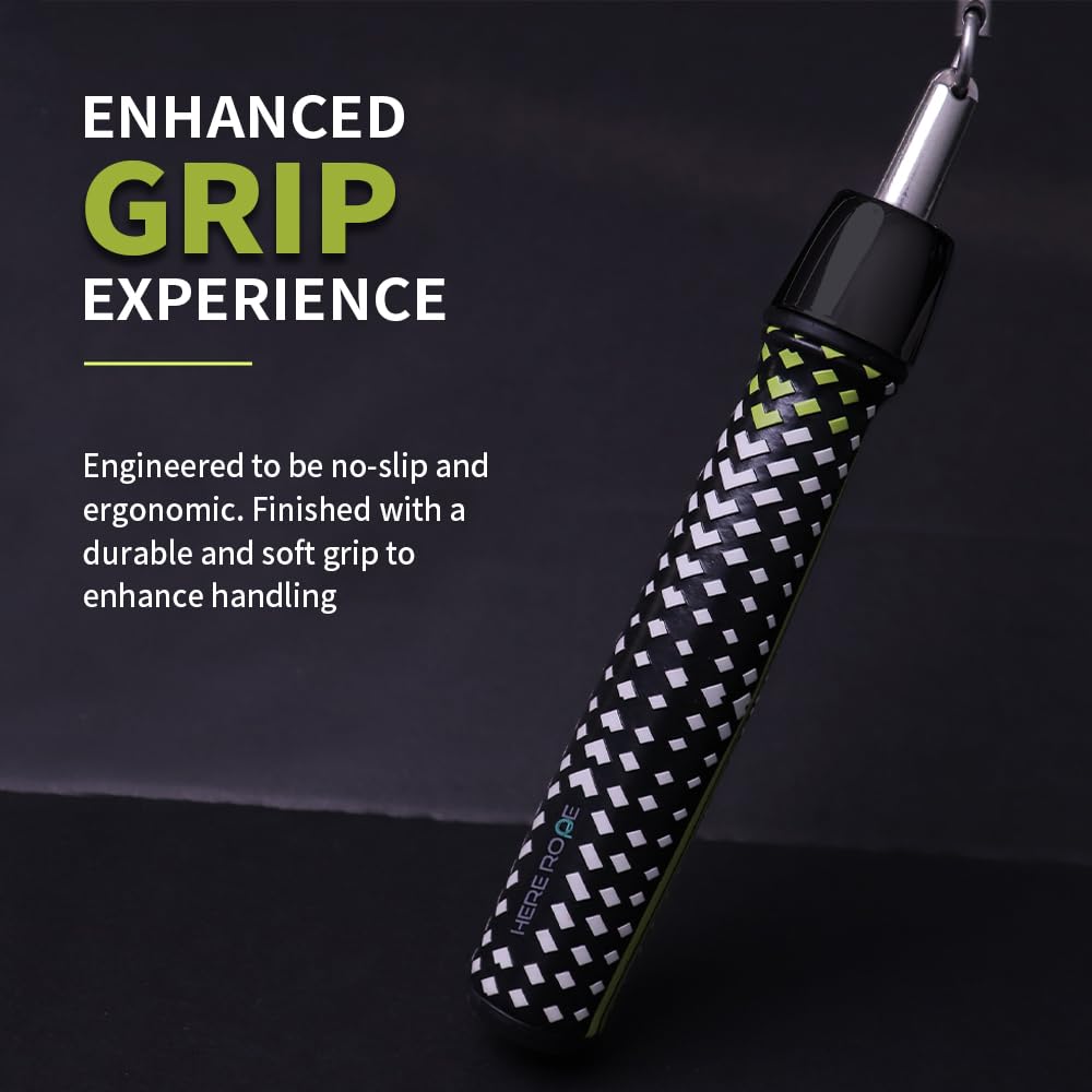Weighted Jump Ropes for Men & Women, 1/2 LB Jump Rope Weighted With Ball-bearing, No-Slip Grip, Durable Steel Cable, Heavy Jump Rope Designed for Fitness, High-Intensity Strength Workouts, crossfit