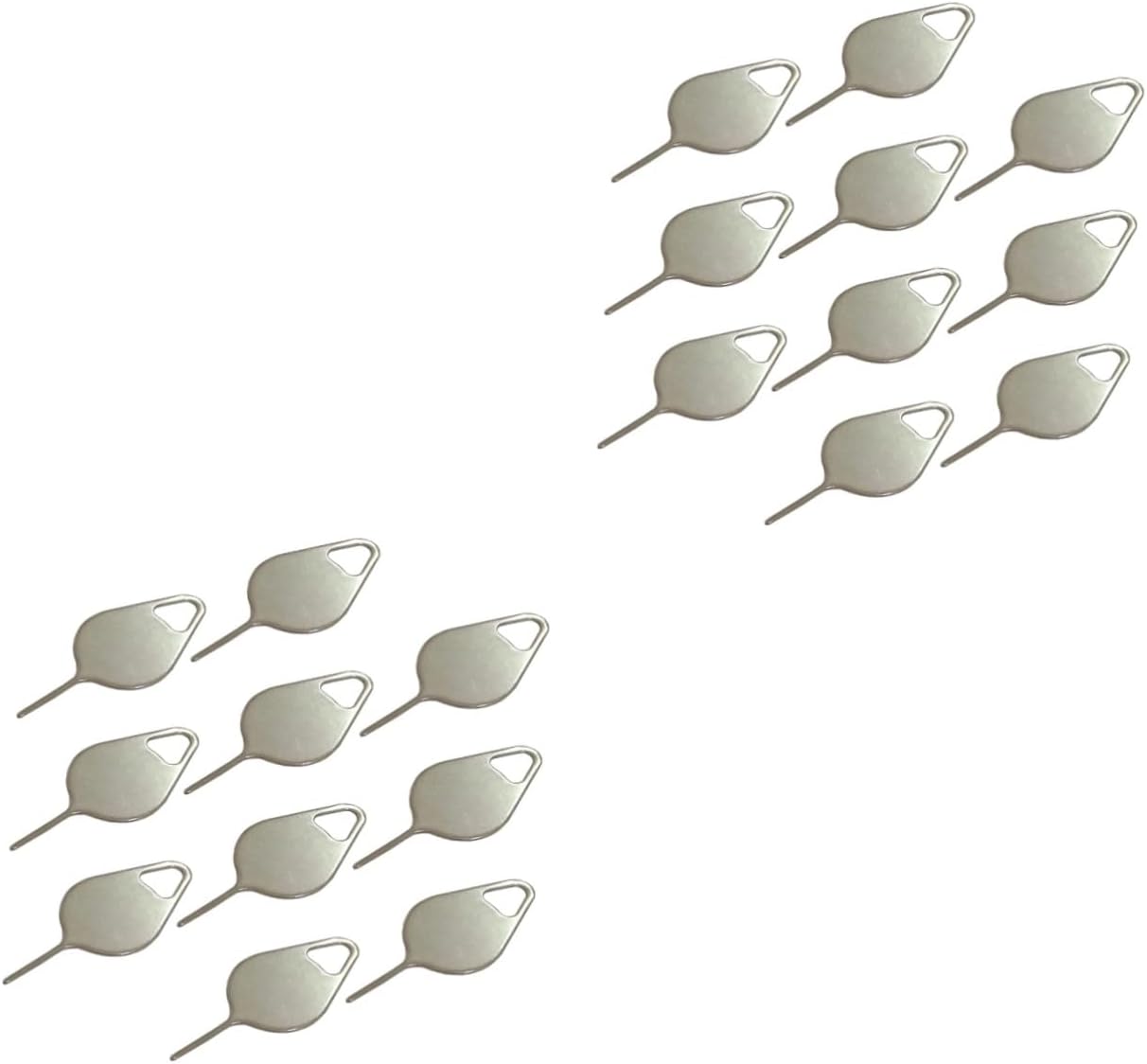 200pcs OSALADI Sim Card Ejector Tool Metal Sim Tray Remover for Smartphones Phone Pin Tool