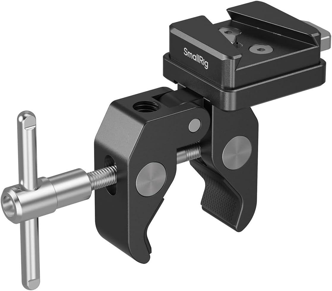 SMALLRIG 15-40mm 1.5kg 5313 V-Mount Crab-Shaped Clamp, Non-Slip Clamp, Load-Bearing Compatible with Multiple Brands