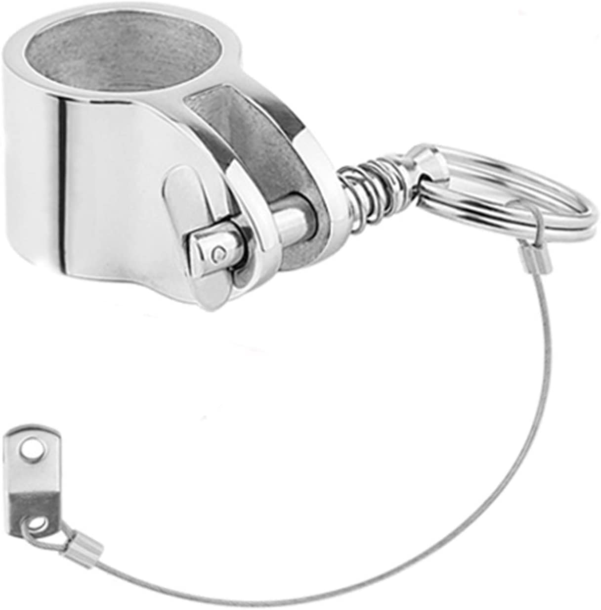 4 Pack Quick Release Pin 5/16" Diameter,Usable Length: 1-3/5(41mm) w/Drop Cam & Spring ,Full 316 Stainless Steel, Bimini Top Pin Marine Hardware, Free Installation Screws