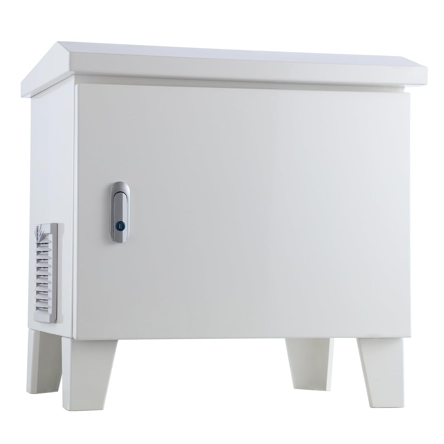 MEISHUNDA Pond Aerator Weatherproof Outdoor Cabinet,20.8”×16.9”×20.8” with Cooling Fan,pre-wired outlet