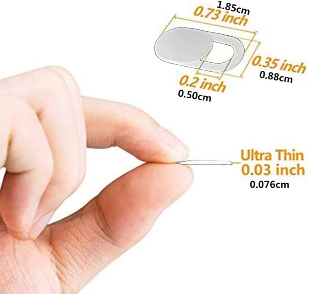 Much Hotter (6 Pack), 0.03 inch Webcam Cover Ultra Thin Laptop Camera Cover Slide for iPhone iPad MacBook Pro Computer
