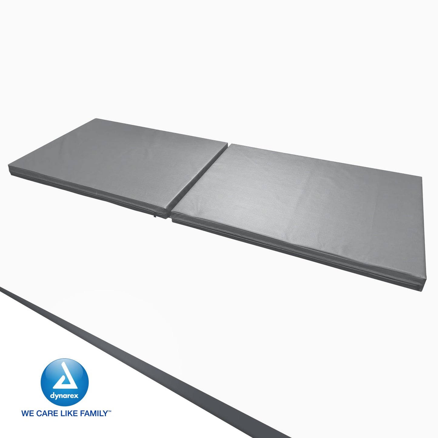 Dynarex Bedside Bi-Fold Foam Floor Mat - Waterproof Safety Floor Mat for Elderly & Hospital Patients - Accident & Fall Prevention Pad, Gray - 24" x 66"