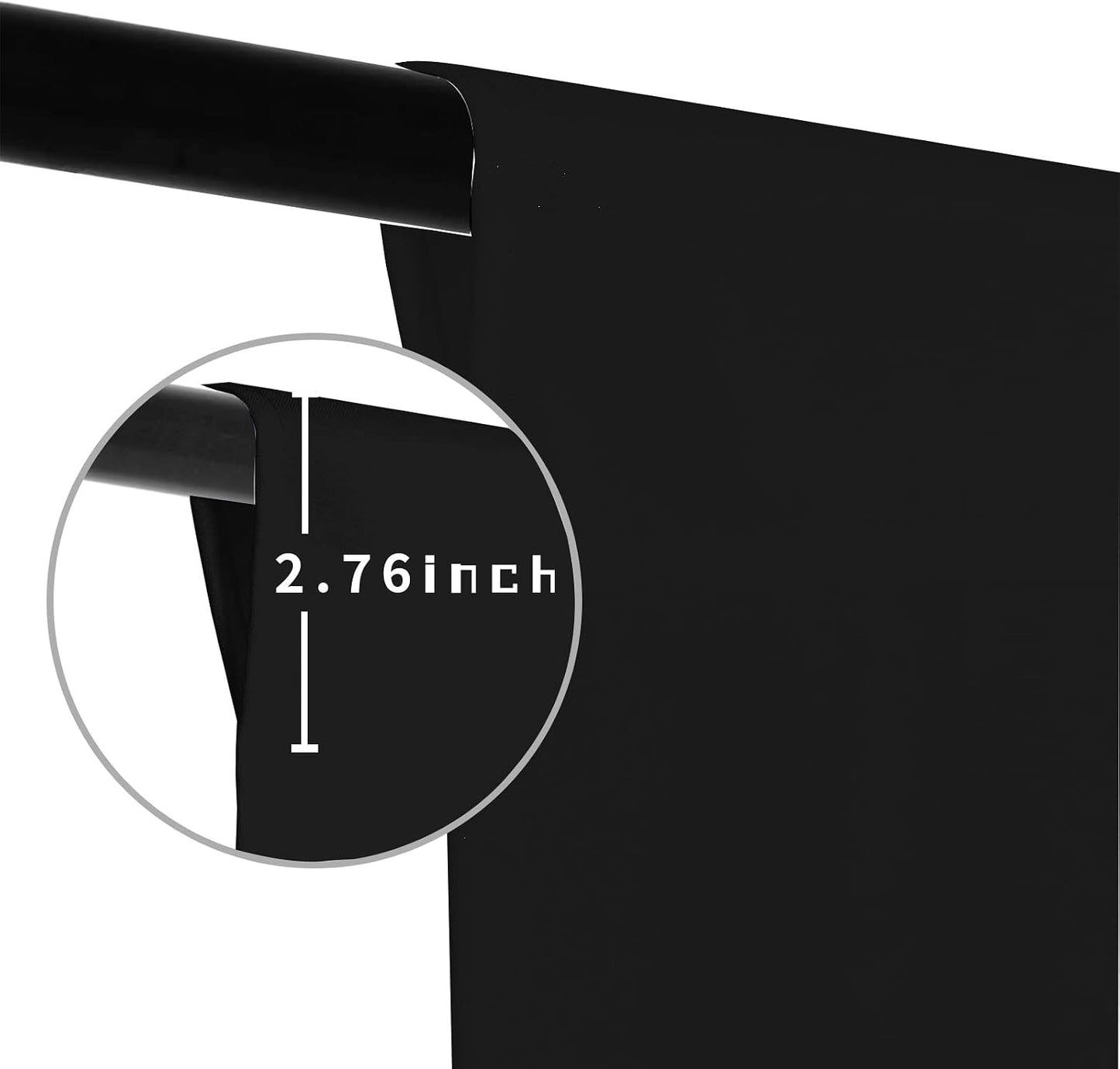 LYLYCTY 8x10FT Black Photo Backdrop for Photoshoot, Black Background for Portrait Product Party Photography Video Live