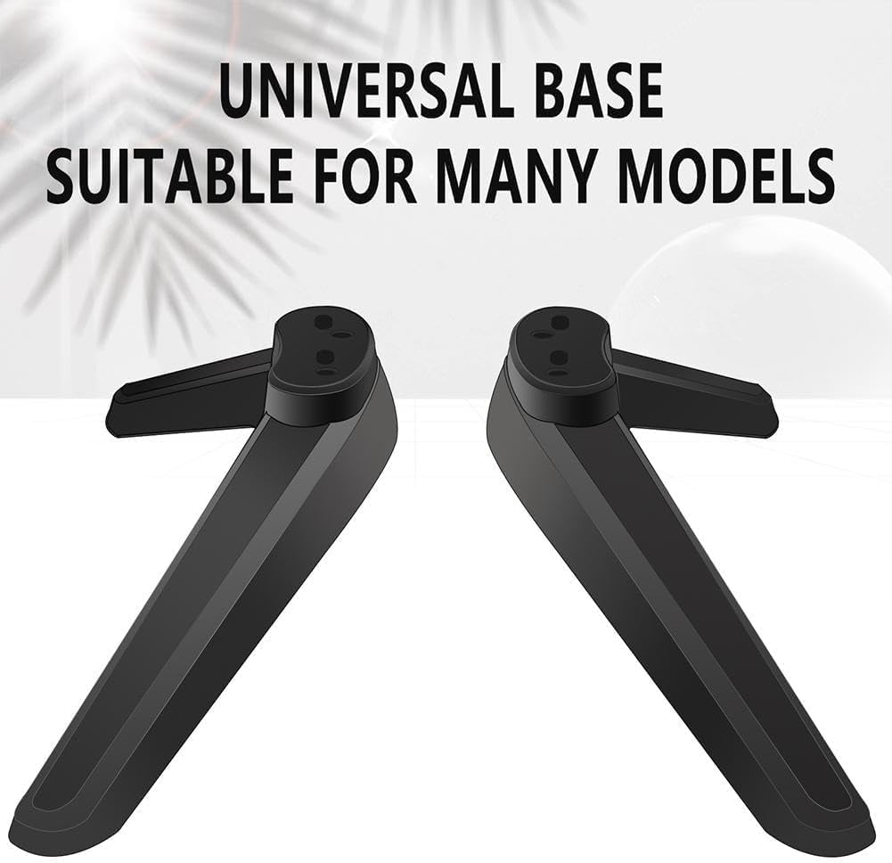 Beuiouer 17mm-20mm Universal TV Stand, Table Top TV Stand Base Replacement, TV Base Pedestal Feet TV Stand Mount Legs