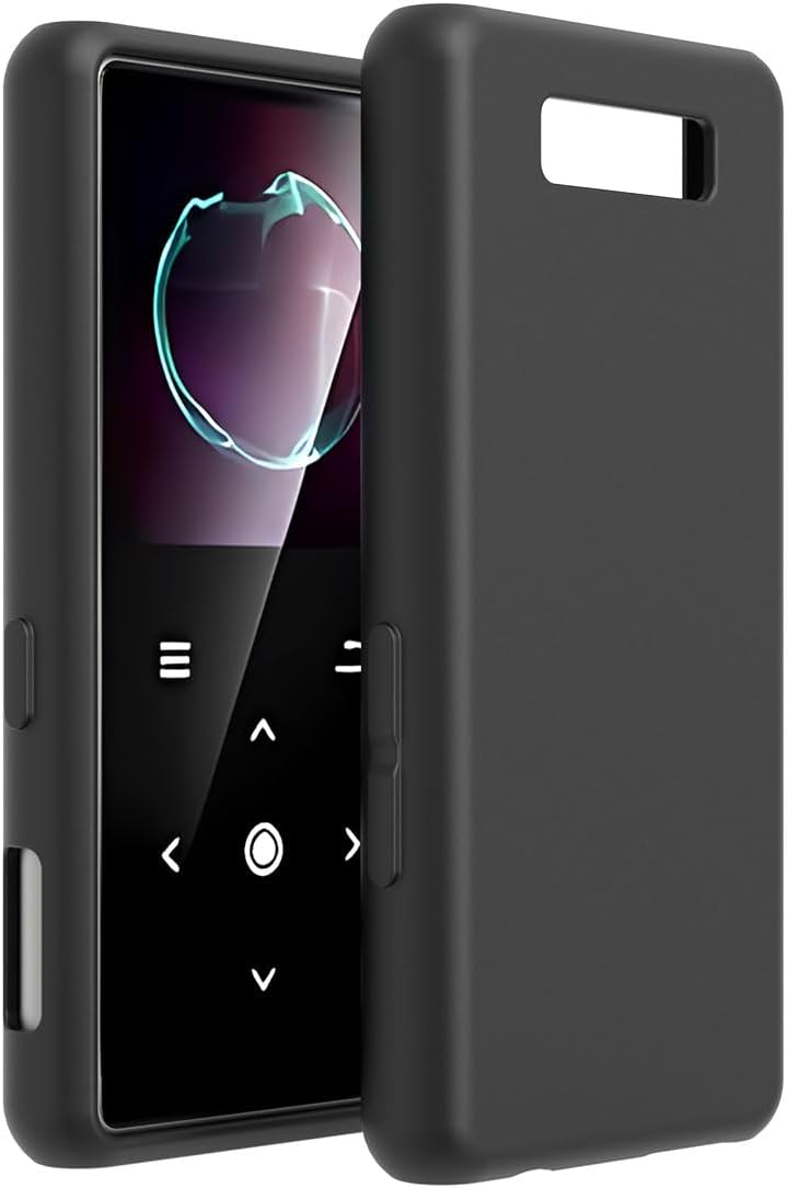 Fotosuncy B27 Mp3 for AiMoonsa Player Case, Anti-Slip and Shockproof, Lightweight Flexible Matte Protective Cover Black