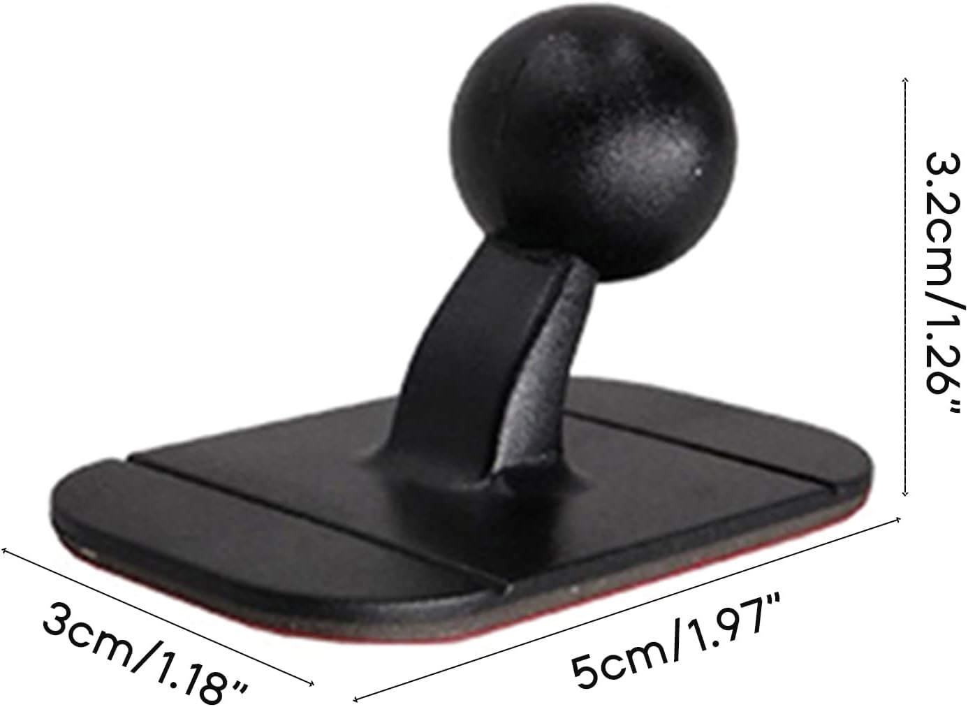 cunueae 17mm Car Dashboard Mount Ball Head Cellphone Mount Cradle Phone Holder Rotatable Support Stand Cellphone Stand