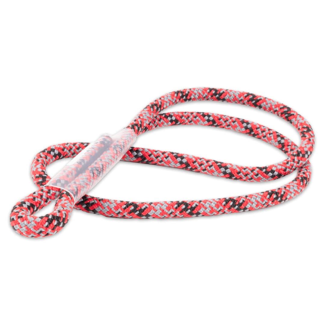 Rock-N-Rescue 8mm Sewn Prusik Loop – Precision-Stitched Rope Loop for Arborist Rigging, Climbing, and Rescue – 10,000lbf Prusik Cord for Tree Work, Saddle Hunting, and Rigging Systems - Red 18”