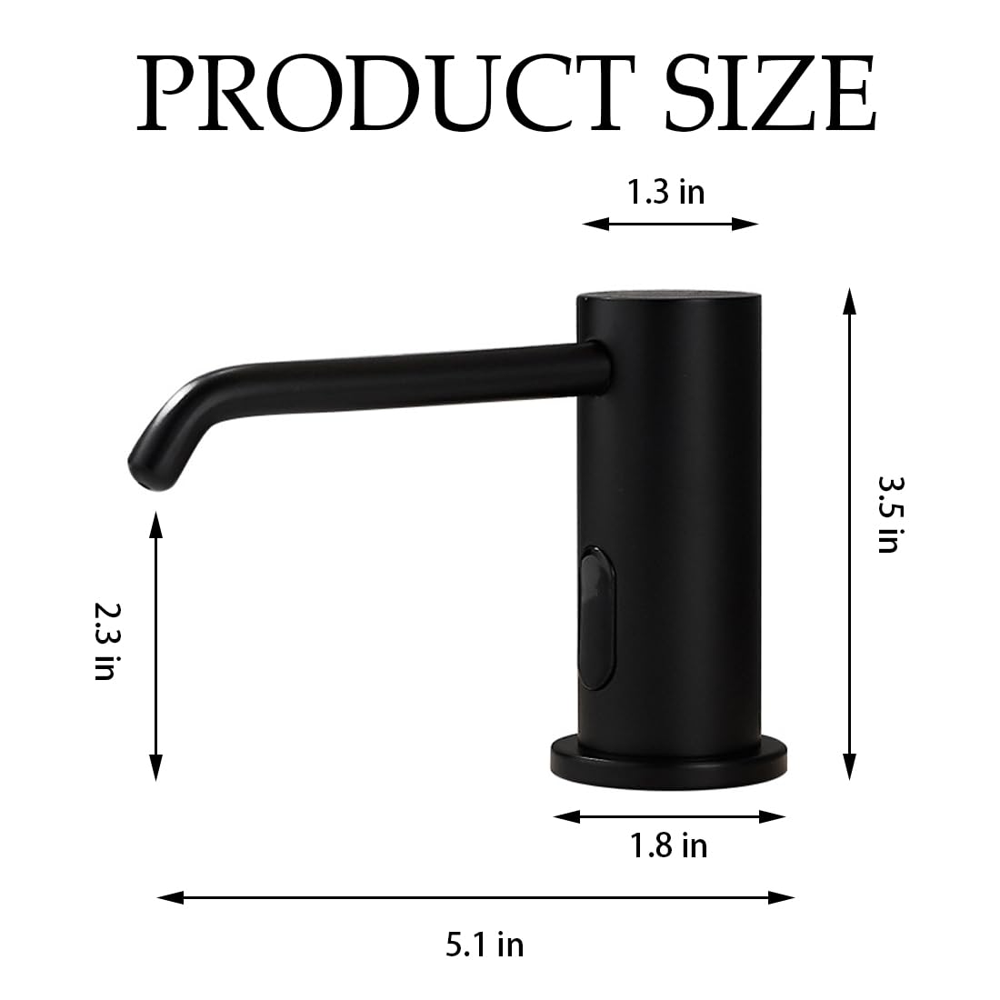 Automatic Touchless Soap Dispenser with 1000ml Capacity, Infrared Sensors, Built-in Sink Soap Dispenser for Bathroom, Kitchen, Commercial Use, Smart Home