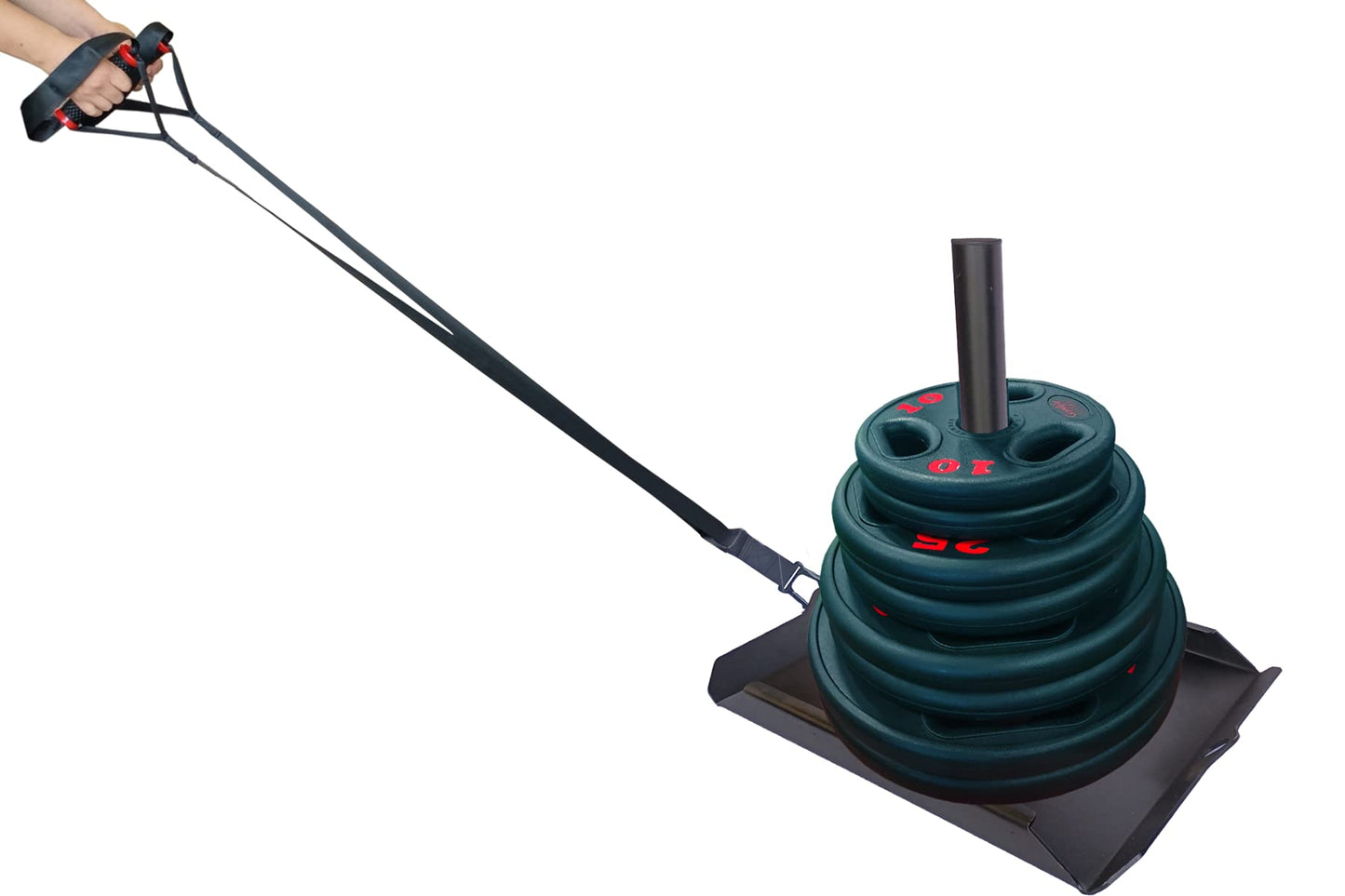 Weight Sled Made of One Pice Premium Steel. Workout Sled Improves Speed and Power. Weight Sleds for Training Used Indoor & Outdoor. (Large)
