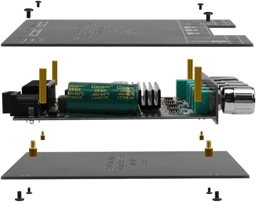 ZK-TB21 2.1CH 50W 2 +100W Bluetooth5.0 Bluetooth Audio Amplifier Board, x Subwoofer Power Amp with Treble and Bass