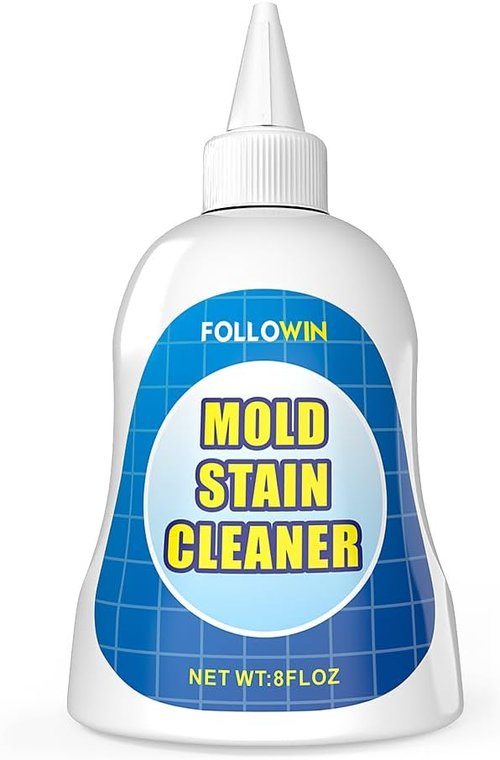FOLLOWIN Mold and Mildew Remover Gel - Powerful Stain Cleaner for Grout, Caulk & Tile - 8 oz