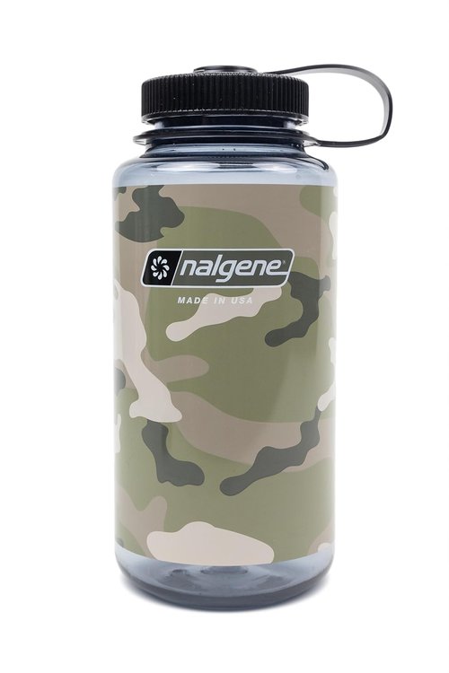 Nalgene 348822 Wide Mouth 32oz Clear - Camo Gray/Black