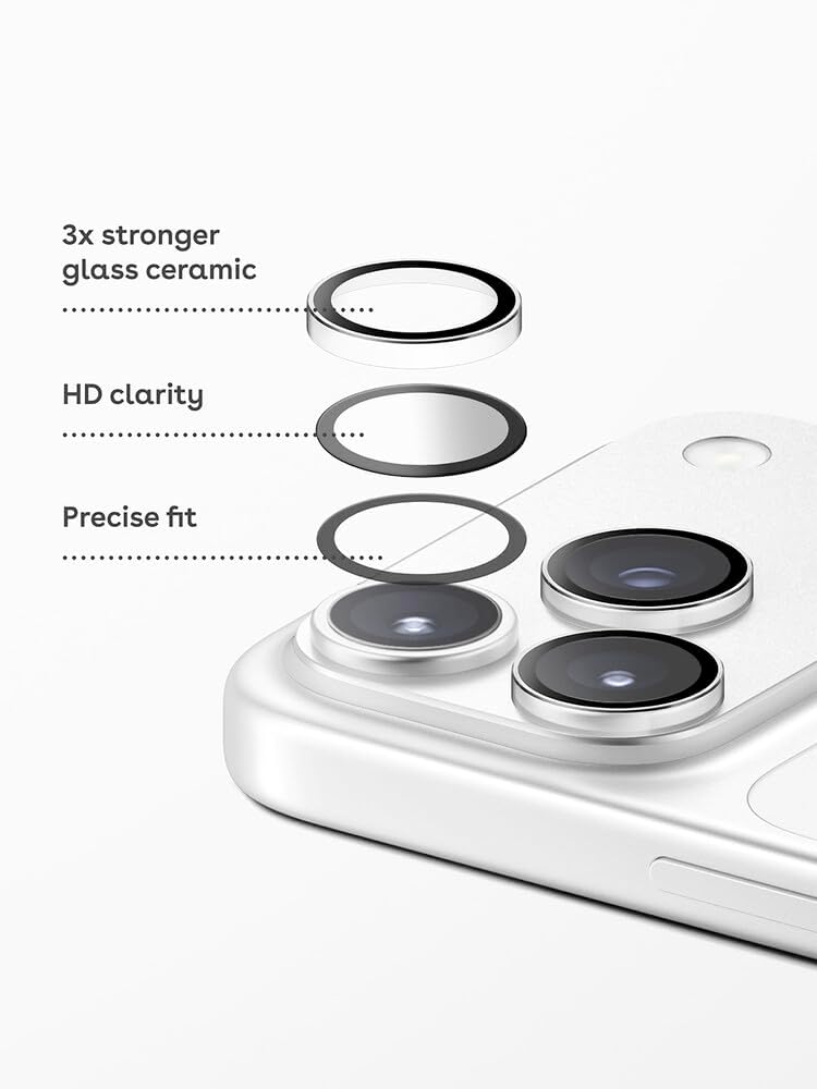 CASETiFY 17 Impact Camera Lens Protector [HD clarity/Easy Application/Scratch-proof] for iPhone Pro Max - Clear