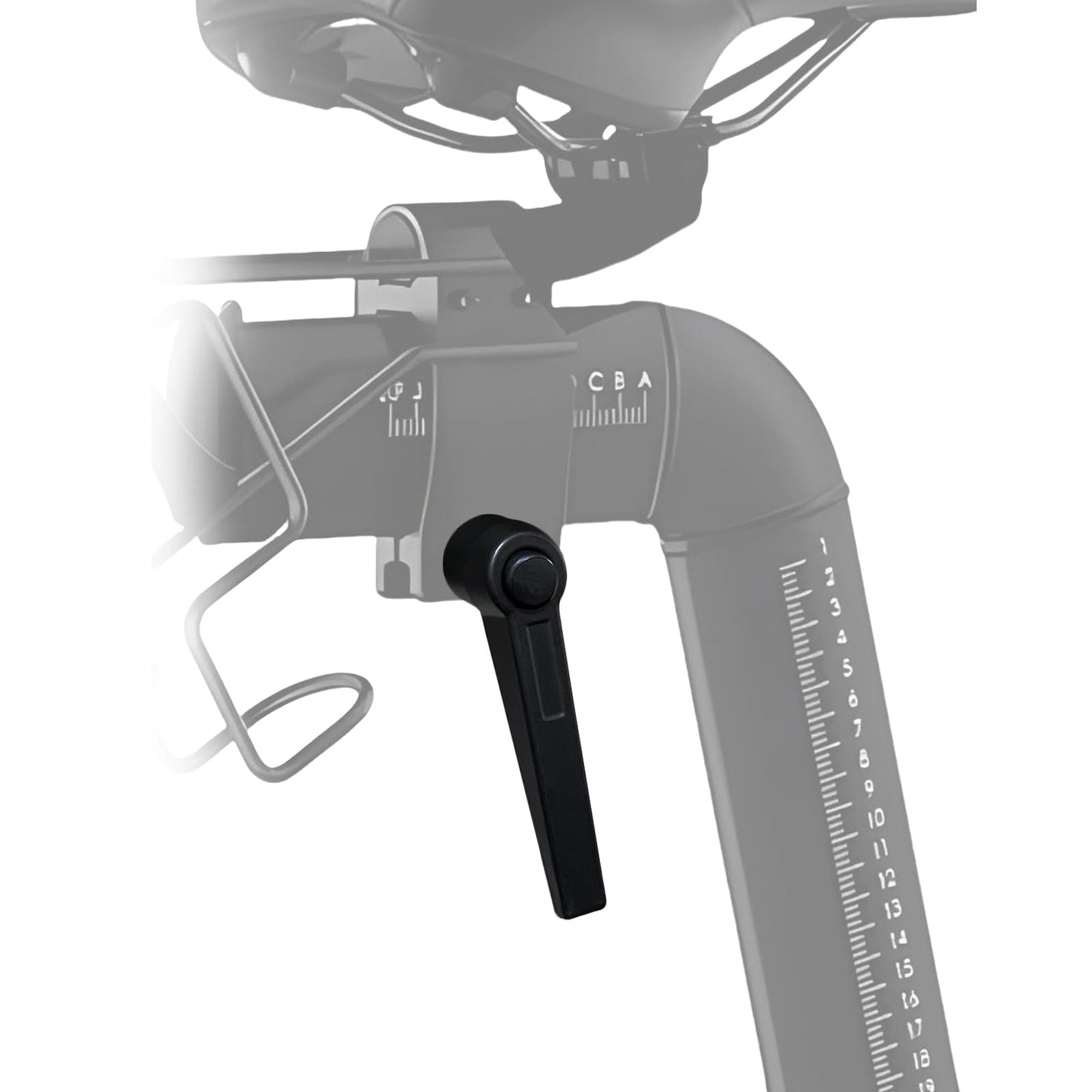 MUGLFPT Exercise Bike Horizontal Seat Bar Adjustment Lever , Compatible with Peloton Exercise Bike Replacement Handle, Adjustable Alloy L-Shaped Handle Accessory