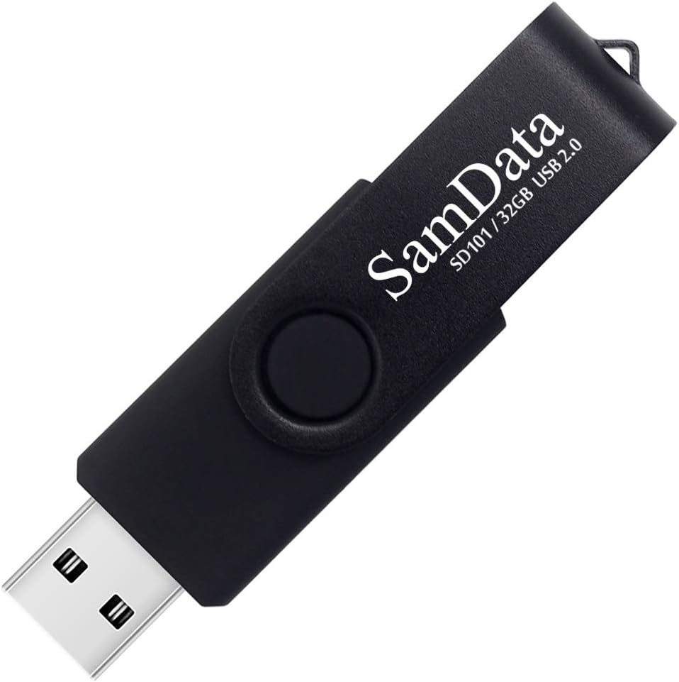 SamData 32GB 2 Pack 32GB (2 USB Flash Drives Thumb Drives Memory Stick Jump Drive with LED Light for Storage and Backup