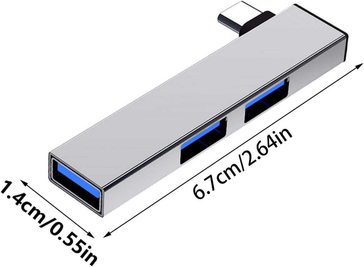 Zksbdxz 90 4 2 USB2.0 1 USB3.0 Degree Portable USB C Hubs Port USB Expansion Fast Data Hubs with for PC Laptop