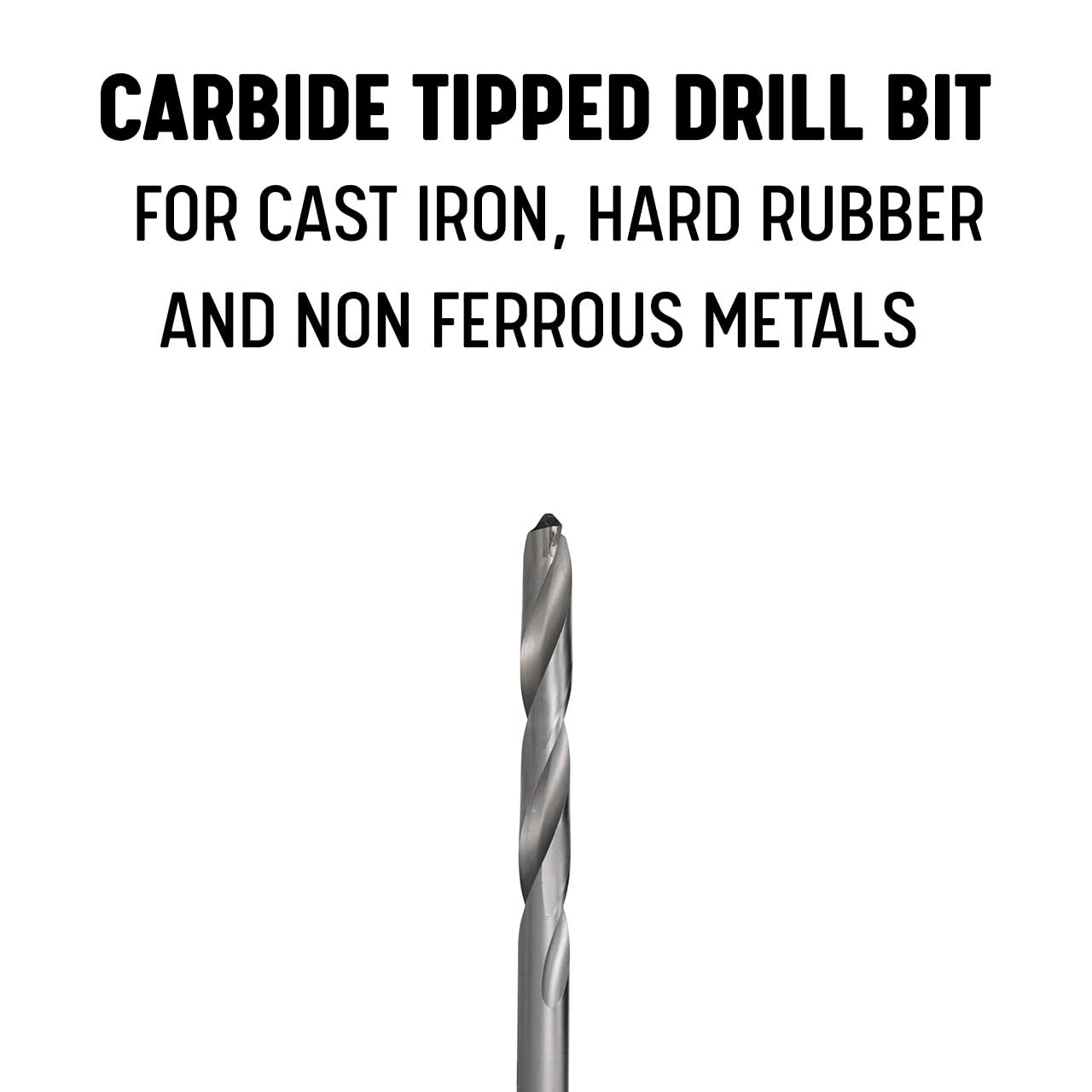 Drill America 57/64" Carbide Tipped Taper Length Drill Bit, DWDTL Series