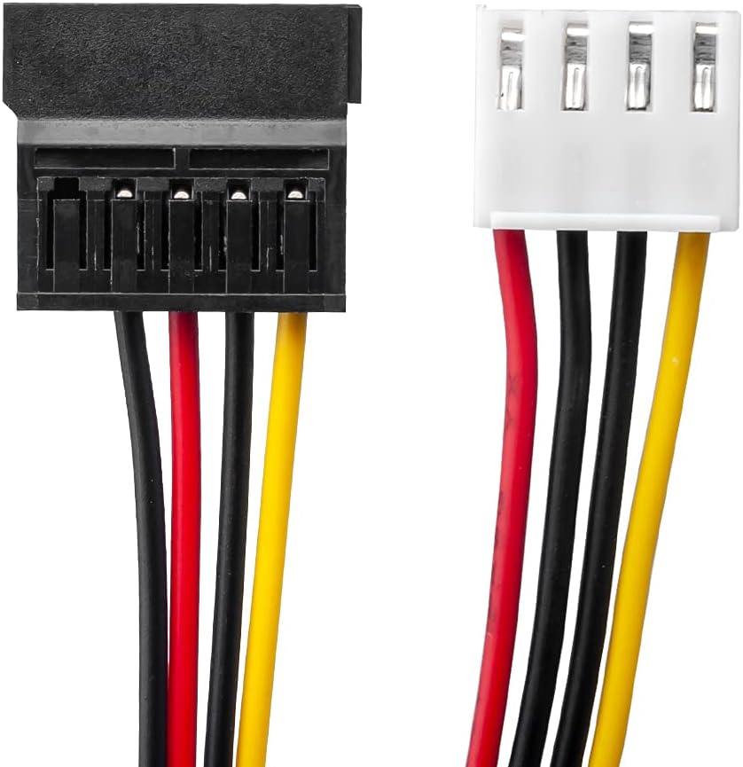 2Pack 4 7.87inch (20cm) OwlTree Pin to SATA Female Hard Drive Power Adapter Cable Compatible with Hikvision Video
