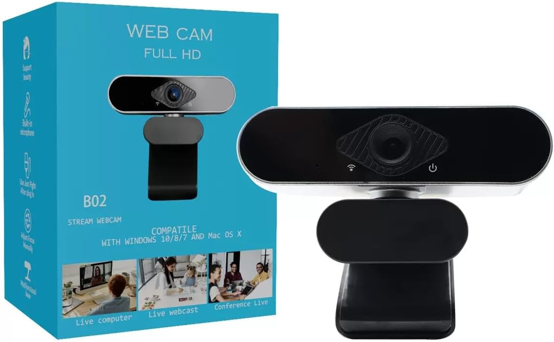 Generic 2K QHD Webcam with Microphone USB Plug & Play Web Camera for Streaming, Video Calls, Zoom, and Remote Work