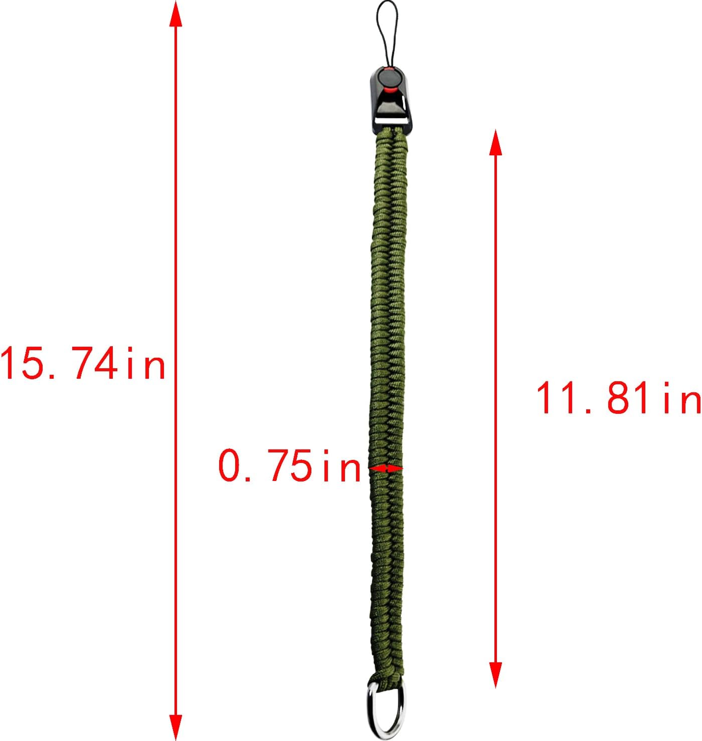 ZCZQC 11.81In 42G DSLR Camera Quick Release Wrist Strap Adjustable Braided Lanyard Length Weight Wrist Strap With Safer