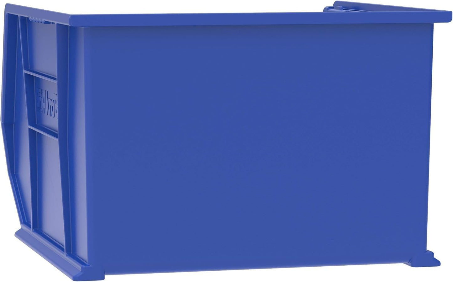 Akro-Mils Plastic Storage Bins - Space-Saving Stackable Organizers for Garage & Pantry | Blue, 18" x 16" x 11", 3-Pack