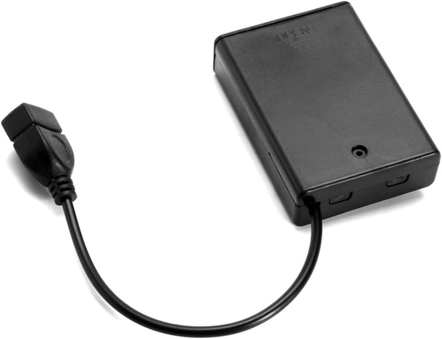 LVFEIFAN 2PCS 3 1.5V 3 4.5-5V x AA Battery Holder, AA Battery Case Box Holder with Cover and On/Off Switch, with USB