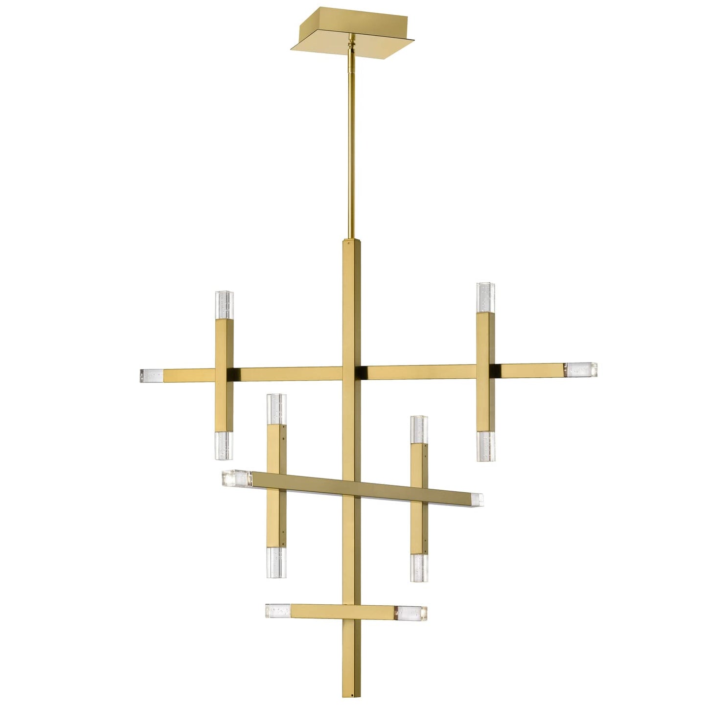 Dainolite Francesca Chandelier 14-Light Aged Brass Metal FCS-3656C-AGB 42 Total Watts