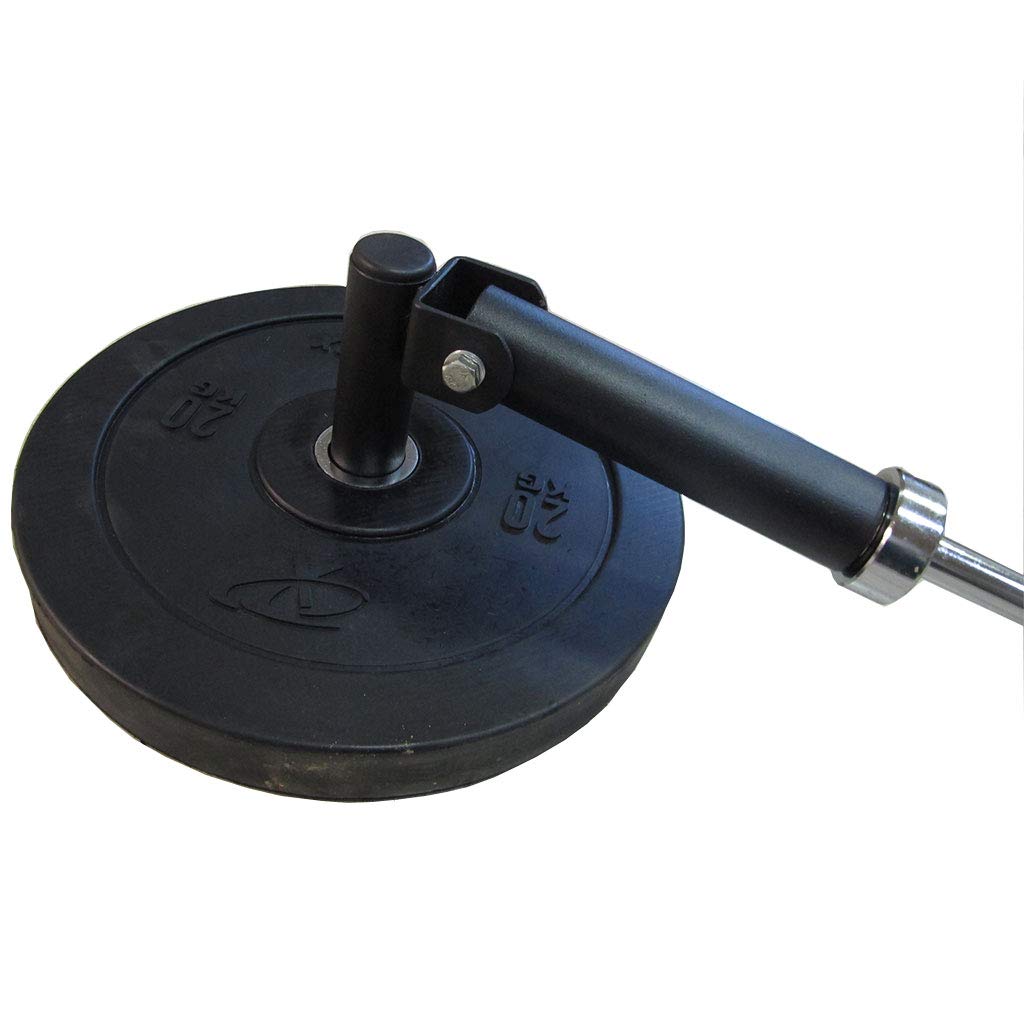 Yuhqc Deluxe T-Bar Row Platform, Barbell T-Bar Row Plate Post Insert Landmine Full 360° Swivel, Fits 2 Inch Olympic Bars,Single Landmine Handle