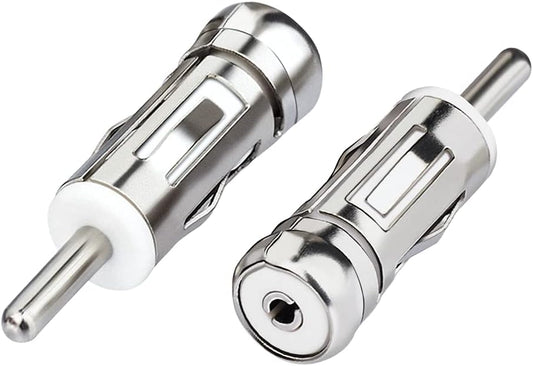 (2-Pack) Bingfu Car Antenna Adapter Universal Car Stereo FM AM Radio Antenna Adapter Connector ISO to DIN Plug