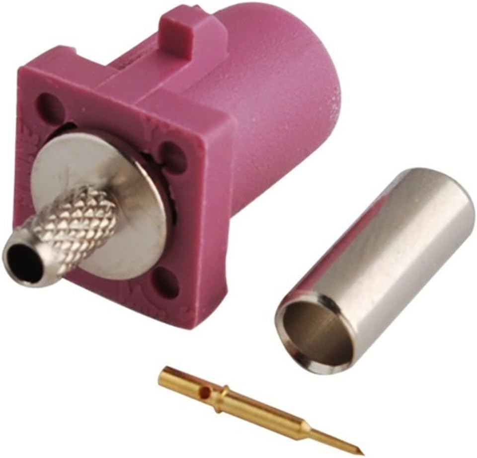 QUYEFA RG316 RG174 LMR100 FA-KRA H Violet Crimp Male RF Connector Key Code Compatible with GPS Telematics Compatible