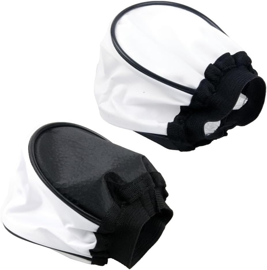 ThtRht 2 Pack Universal Flash Diffuser Mini Fabric Soft Light Flashes Bounce Cap Cover Attachment for Camera Flash