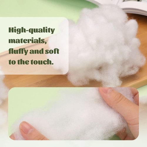 BUTUZE Polyester Fiberfill Stuffing - Premium 500g/17.6oz High Resilience Fill for DIY Dolls & Pillows
