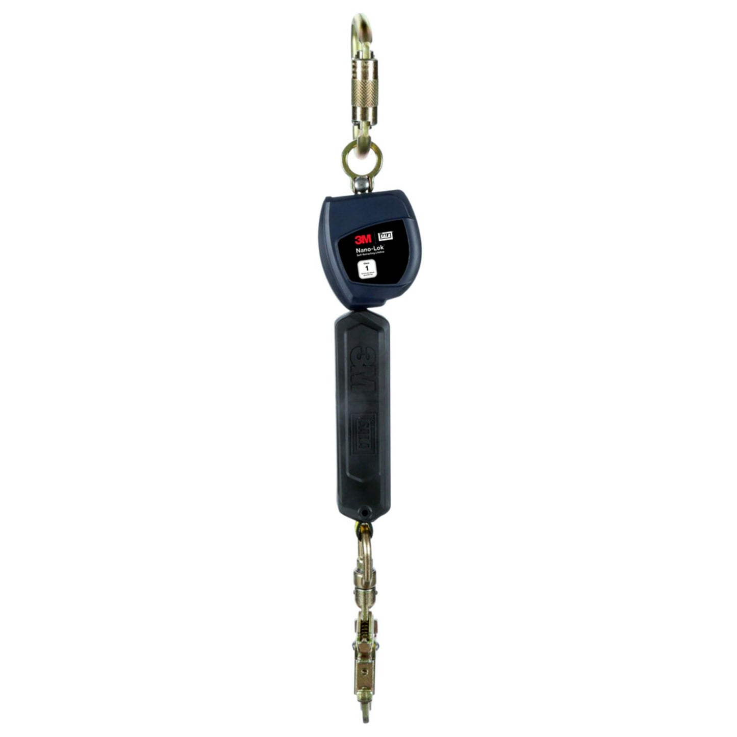 3M™ DBI-SALA® Nano-Lok™ Personal Self-Retracting Lifeline with Anchor Hook, Web Steel Swivel Snap, 3100521, 6 ft., Class 1, ANSI