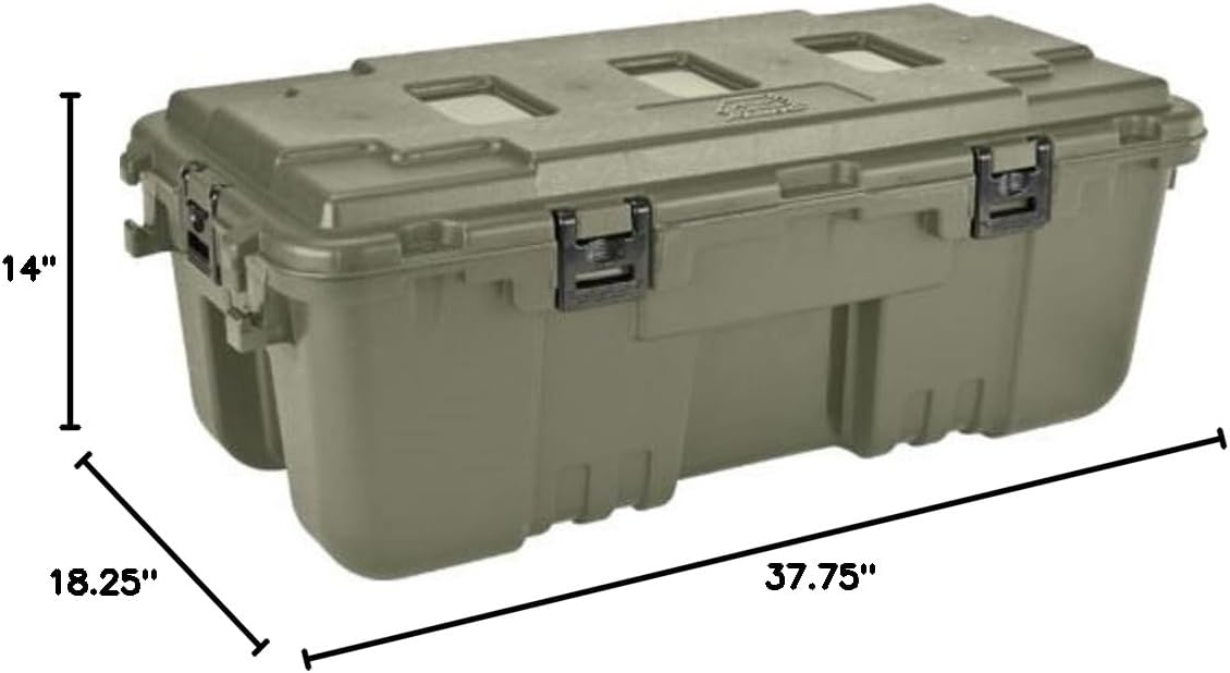 Plano Storage Trunk - 108 Quart Storage Solution with Wheels | Hunter Green