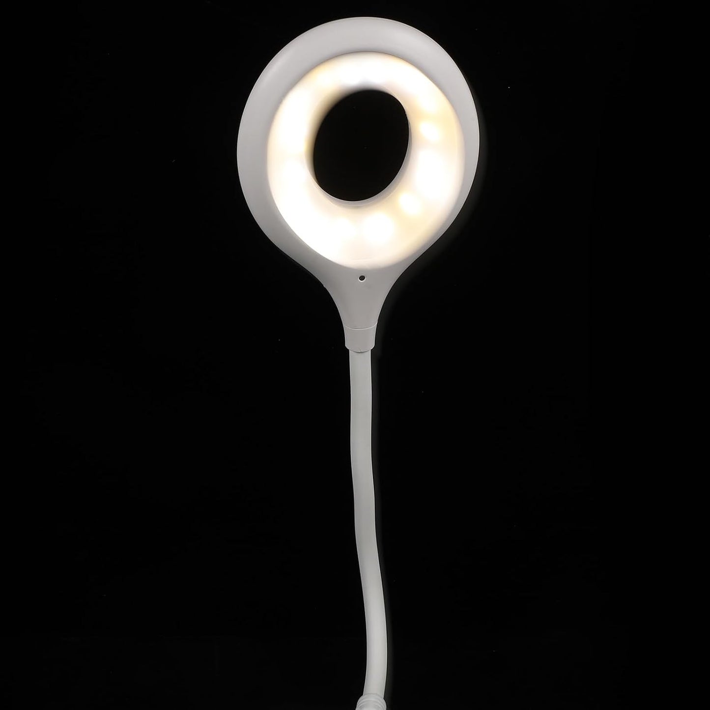 Dimmable Voice Activated USB Gooseneck Lamp Flexible Bedside Reading Light Night Light for Bedroom USB Powered
