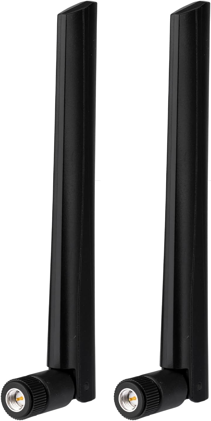 5G 4G 3G 2-Pack Eightwood LTE GSM Antenna Wide Band Omnidirectional SMA Male Antenna for CPE Router Mobile Hotspot
